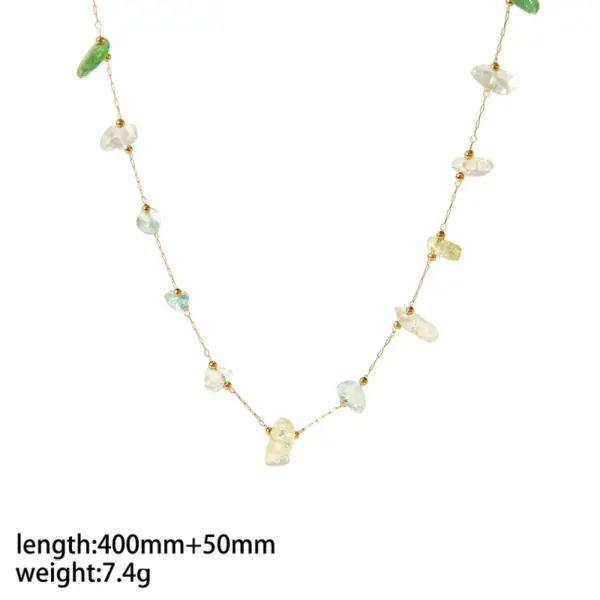 Wholesale PVD Coated Real Gold Plated 18K Gold Round 304 Stainless Steel Simple Style Classic Style Waterproof Non Tarnish Bracelets Anklet Necklace