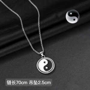 8701#Rotatable tai chi necklace