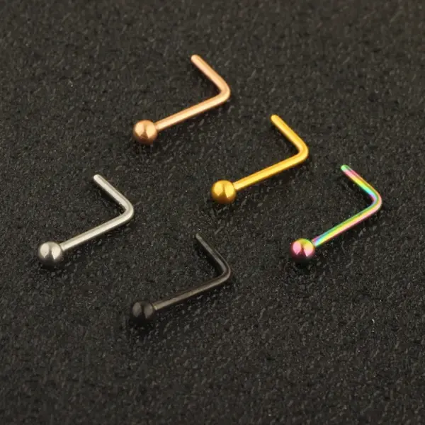 Fashion Geometric Metal Nose Studs 1 Piece Nose Pin
