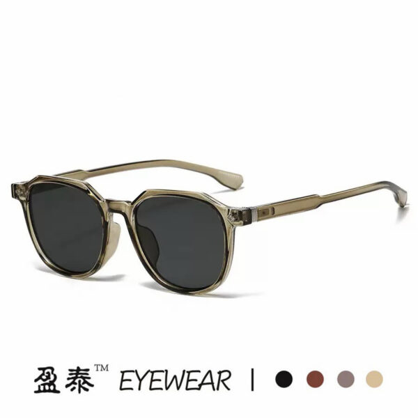 Wholesale Korean Style Retro Square Sunglasses Men's Anti-Blue Light Round Face Women's Anti-UV Driving Special Sunglasses Advanced