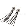 Wholesale Vintage Long Leather Tassel Bohemian Earrings