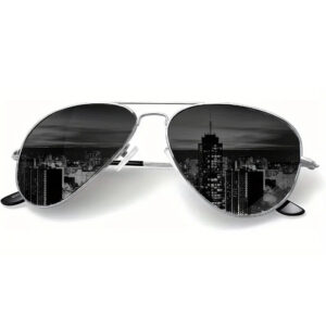 Silver frame gray piece