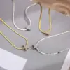 Wholesale Fashion Heart Stainless Steel Copper Plating 18K Gold Plated Necklace