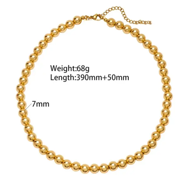 PVD Coated Geometric 304 Stainless Steel Hawaiian Vacation Classic Style Waterproof Non Tarnish 304 Stainless Steel Pendant Necklace