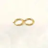 Wholesale 201 Stainless Steel Round Electroplating Stone-Free 18K Gold Plated Simple Style Earrings