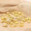 1 Pair Simple Style Water oplets Plating Inlay Copper Rhinestones Gold Plated Ear Studs