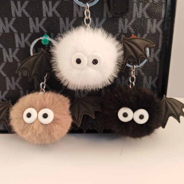 Wholesale Cute Cartoon Little Devil Plush Ball Pendant Funny Style Student Bag Keychain Accessories Fur Ball Manufacturer