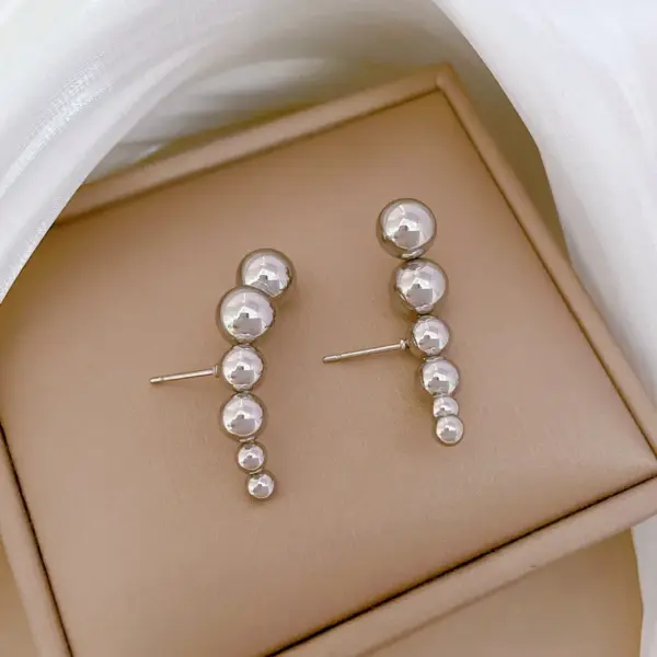 PVD Coated Real Gold Plated Round Solid Color Titanium Steel IG Style Simple Style Waterproof Non Tarnish Ear Studs