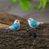 Wholesale Bird earrings inlaid with turquoise vintage stud earrings