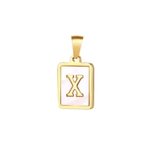 Gold / Letter X without Chain