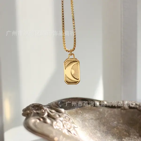 oly-3ba4cd7bcd5668eab66e731981e5edf3 Wholesale PVD Coated Real Gold Plated 18K Gold 304 Stainless Steel Fashion Waterproof Non Tarnish 304 Stainless Steel Necklace