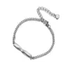 Wholesale Simple Style Geometric 204 Stainless Steel Cuban Link Chain Curb Chain Bracelets In Bulk