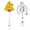 Wholesale Christmas tree bells ID badges name tags holiday medical gifts ID cards easy-to-pull buckles
