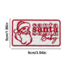Wholesale Cross-border Christmas text embroidery patches, Merry Christmas fabric patches, clothing accessories, hole patches, and appliqués.