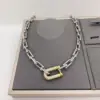 Wholesale Jewelry Casual Simple Style Horseshoe 304 Stainless Steel Zircon 18K Gold Plated White Gold Plated Plating Inlay Horseshoe Chain Necklace