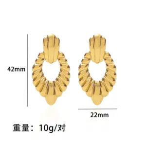 Water Drop Shape Ear Studs / Cash commodity and quick delivery