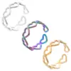 Wholesale PVD Coated Real Gold Plated 18K Gold Heart Shape 304 Stainless Steel Simple Style Waterproof Non Tarnish Rings