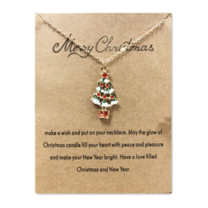 6524 small Christmas tree Gold Card