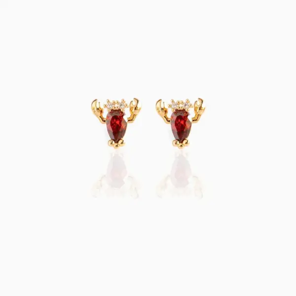 Wholesale Ethnic Style Whale Copper Earrings Ear Studs