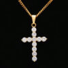 Wholesale European and American hip-hop high quality men's jewelry micro inlay 3A zircon cross pendant manufacturers
