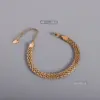 PVD Coated Real Gold Plated 18K Gold Geometric 304 Stainless Steel Fashion Waterproof Non Tarnish 304 Stainless Steel Bracelets