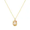 Wholesale Fashion Geometric Stainless Steel Titanium Steel Plating Pendant Necklace