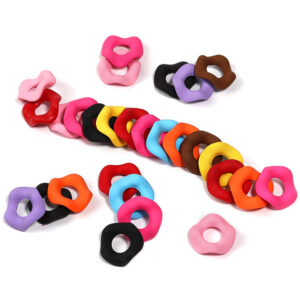 oly-3bed5584b62523e9f155ef39d77a8786 Wholesale Macaron Large Hole Bead Handfelt Paint Round Wave Spacer DIY Beades