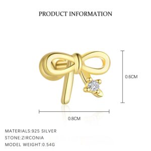 E4827-gold color/single / 925 silver