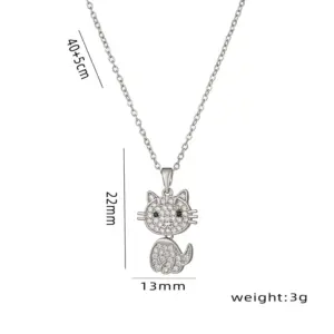 Swing Lucky Cat / Silver