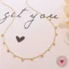 Wholesale PVD Coated Real Gold Plated 18K Gold Geometric 304 Stainless Steel Fashion Waterproof Non Tarnish 304 Stainless Steel Necklace