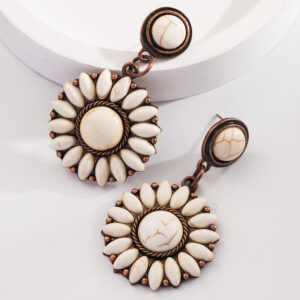 Round-white turquoise