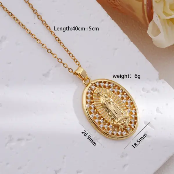 Wholesale 304 Stainless Steel Copper Human Pendant Necklace