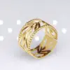 Wholesale Retro Solid Color Titanium Steel Plating Open Ring 1 Piece