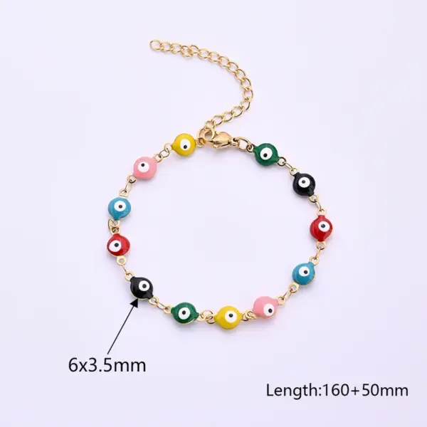 Wholesale Ethnic Style Classic Style Artistic Eye 304 Stainless Steel Gold Plated Bracelets In Bulk