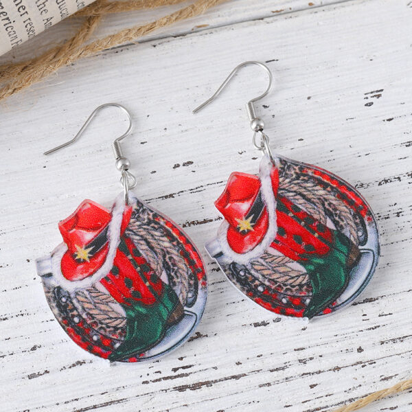 Wholesale Christmas Western Style Acrylic Earrings