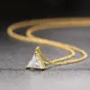Wholesale Fashion Heart Shape Copper Inlay Zircon Pendant Necklace 1 Piece