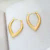 Wholesale 1 Pair Classic Style U Shape Geometric Quadrilateral 304 Stainless Steel Imitation Gold Electroplating Earrings Ear Studs