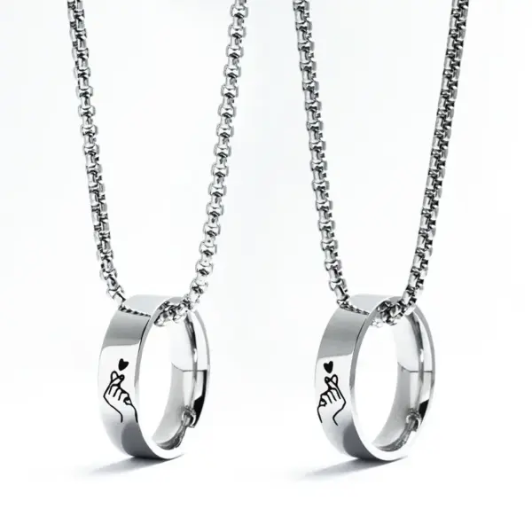 Wholesale PVD Coated Gold Plated Circle 201 Stainless Steel Necklace