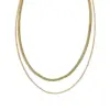 Wholesale Simple Style Geometric Solid Color Titanium Steel Necklace 1 Piece