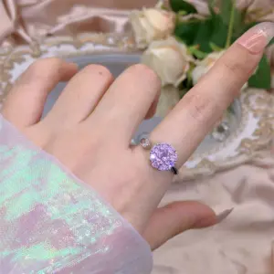 Pink Bud Spinning Ring / Adjustable Opening
