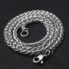 Wholesale Fashion Solid Color Stainless Steel Plating Necklace 1 Piece