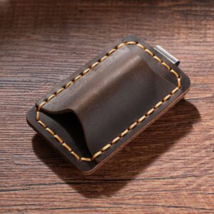 Crazy horse leather coffee color