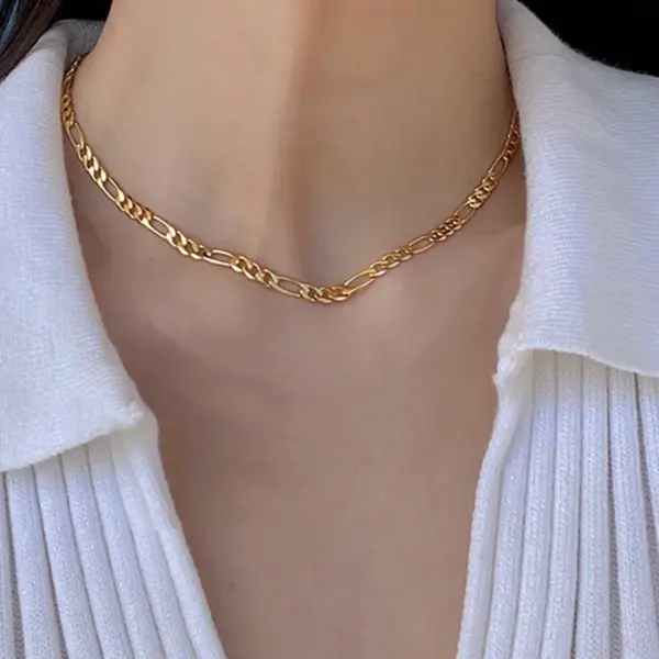 Wholesale Jewelry Simple Style Classic Style Solid Color 304 Stainless Steel Stainless Steel Necklaces