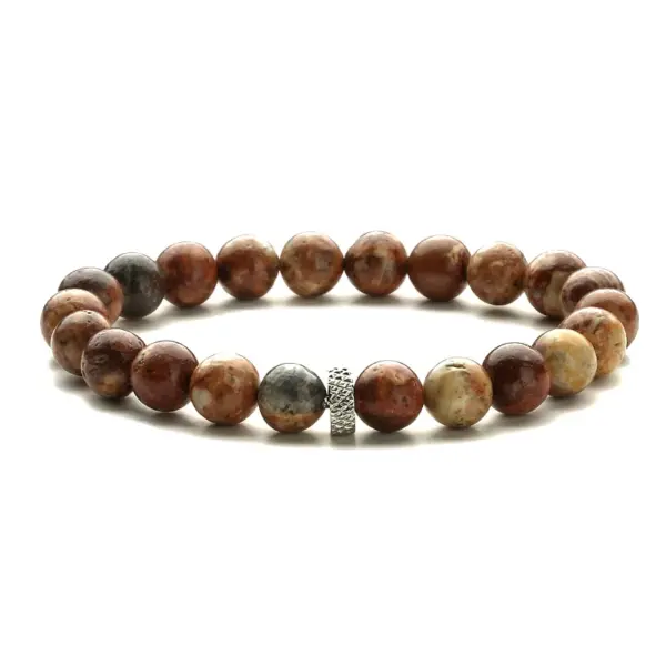 Wholesale Casual Retro Round Beaded Tiger Eye Bracelets
