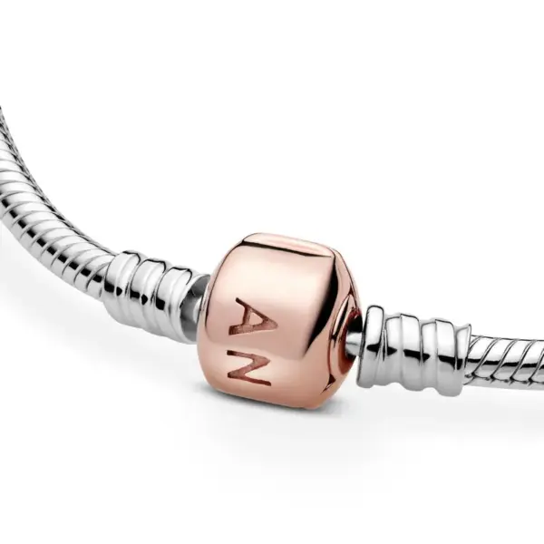 Modern Style Geometric Copper Snake Chain Bracelets In Bulk