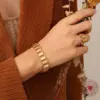 oly-3c8421bc520913e5257f4ca828fe53df Wholesale PVD Coated 18K Gold Plated 18K Gold 304 Stainless Steel Fashion