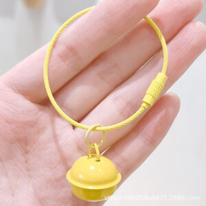 Yellow wire ring + 22 bells