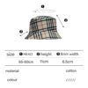 Wholesale 2024 Export Stripesd Spring and Summer Export Cross-Border Plaid Stripesd Basin Hat Sunshade and Sun Protection Travel Double-Sided Wearable