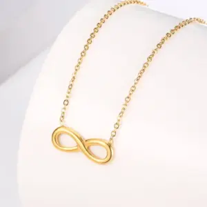 [H232] 8-Word Necklace / Gold