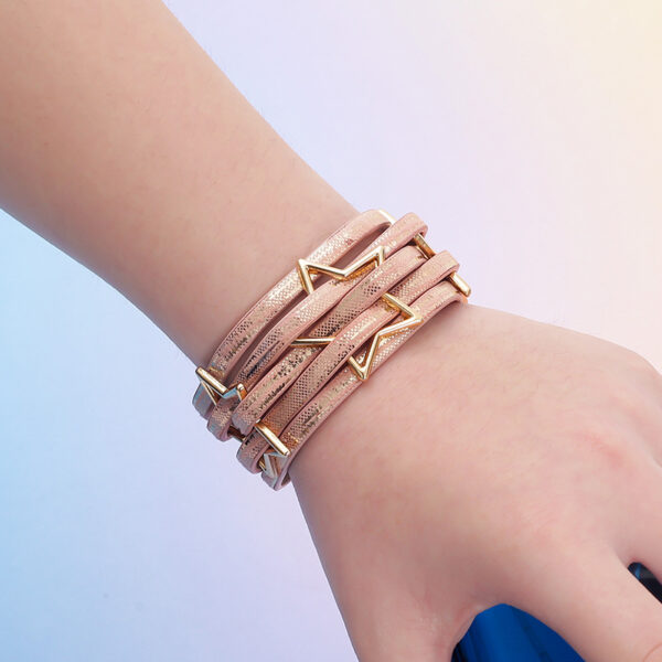 Wholesale Pu Leather Magnetic Buckle Bracelet